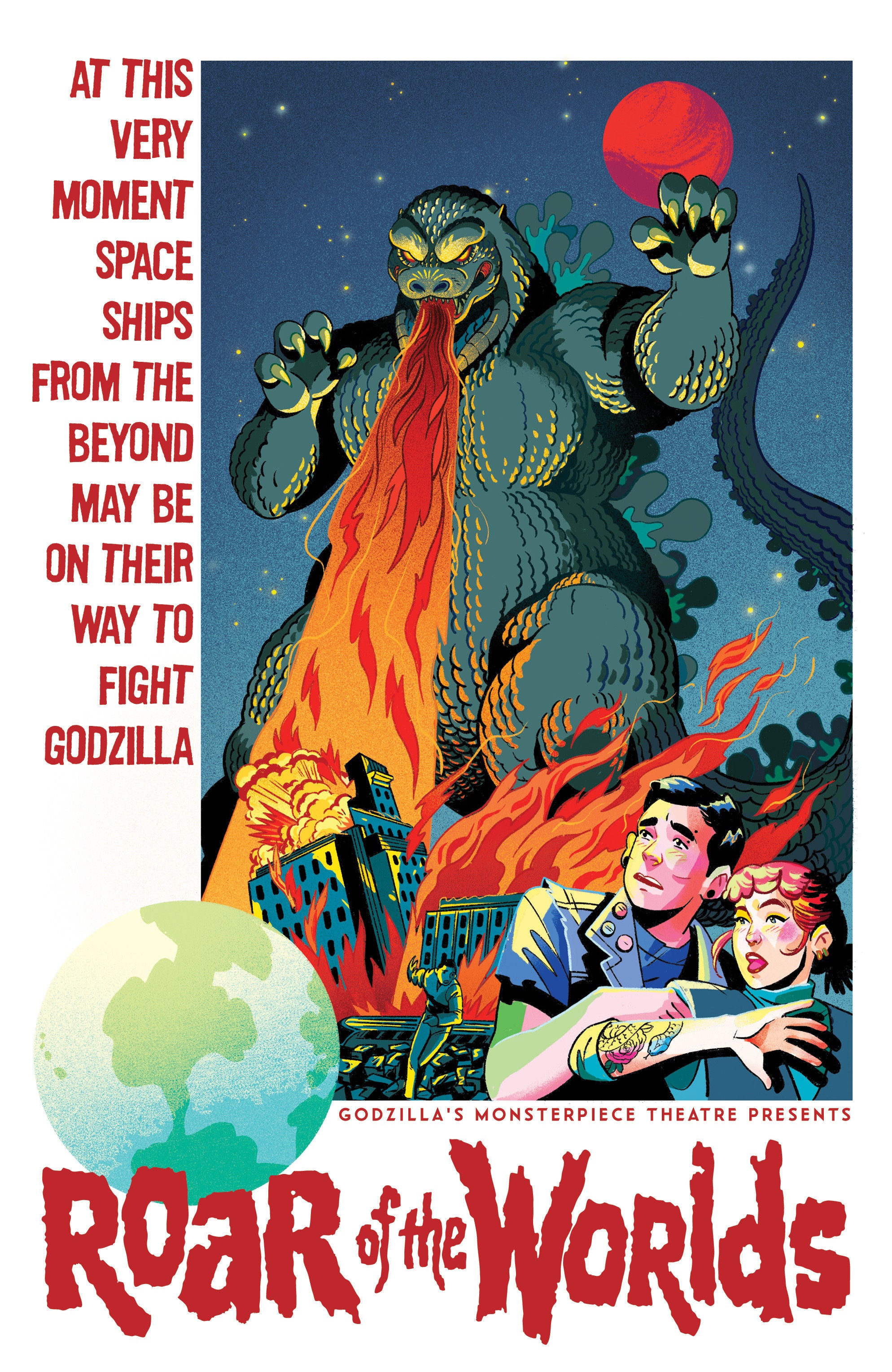 Godzilla's Monsterpiece Theatre Presents: Roar Of The Worlds IDW 1:10 Goux 08/12/2026 | BD Cosmos