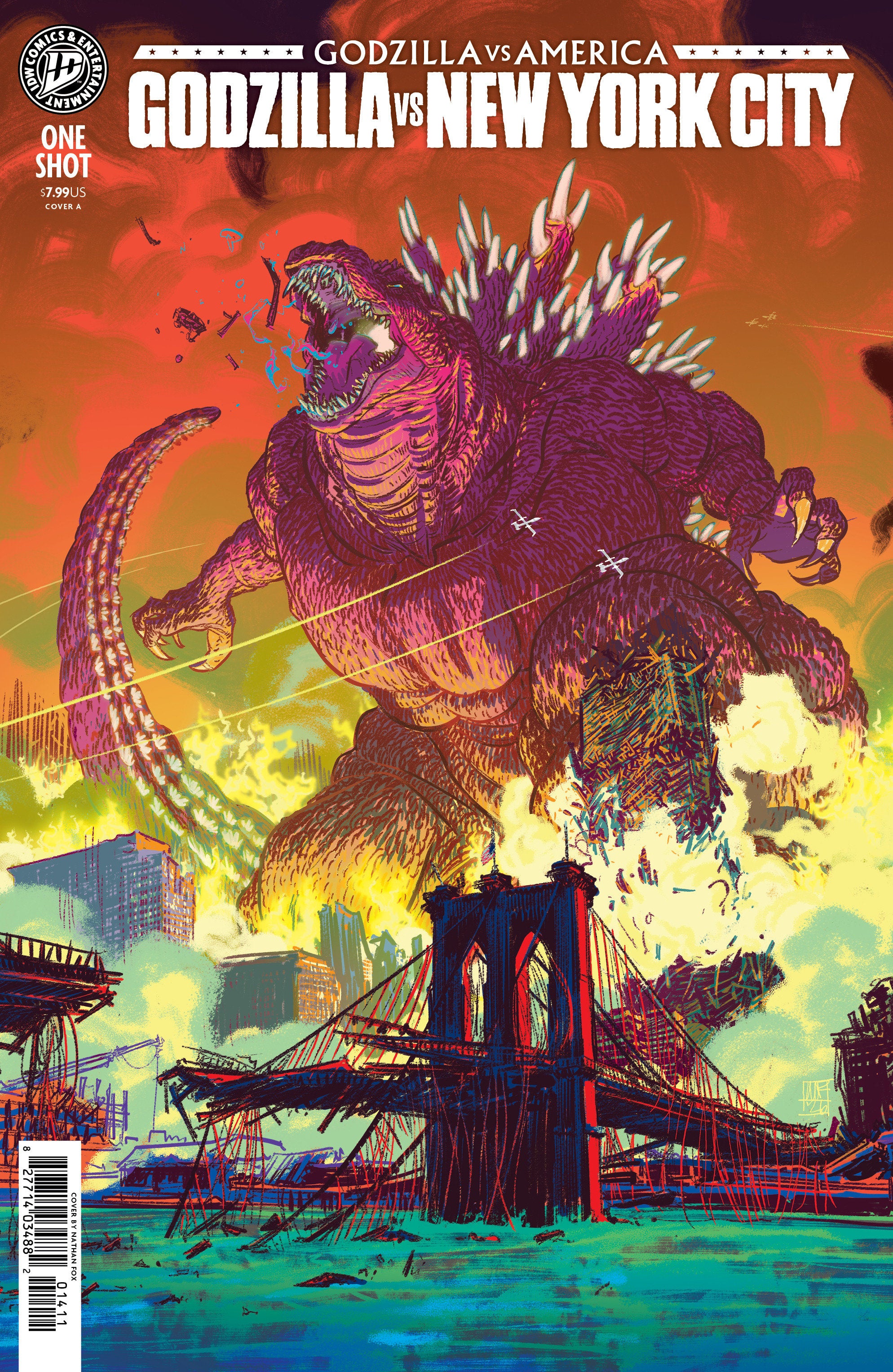 Godzilla vs. America: New York City IDW A Fox 09/23/2026 | BD Cosmos
