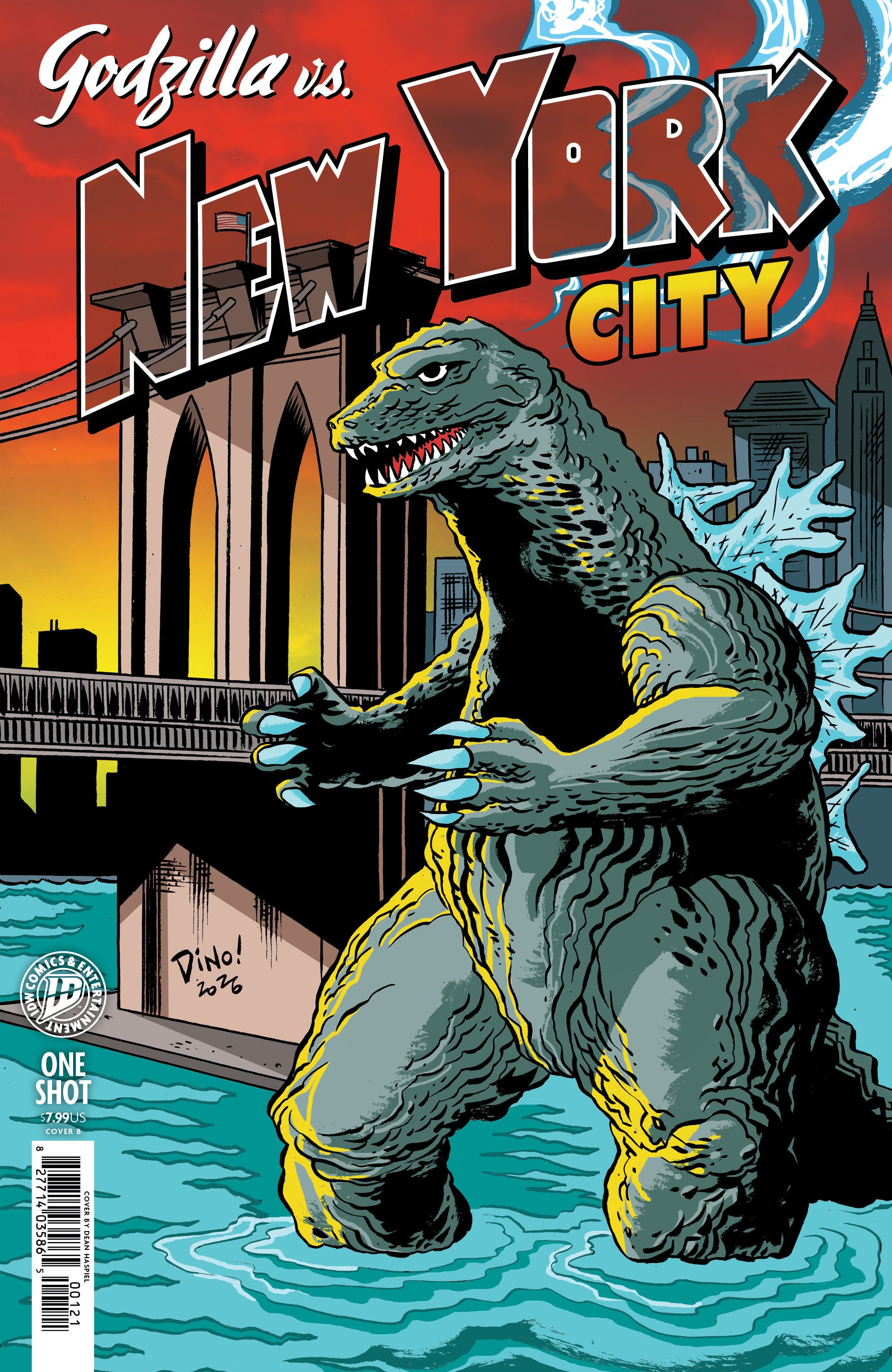 Godzilla vs. America: New York City IDW B Haspeil 09/23/2026 | BD Cosmos