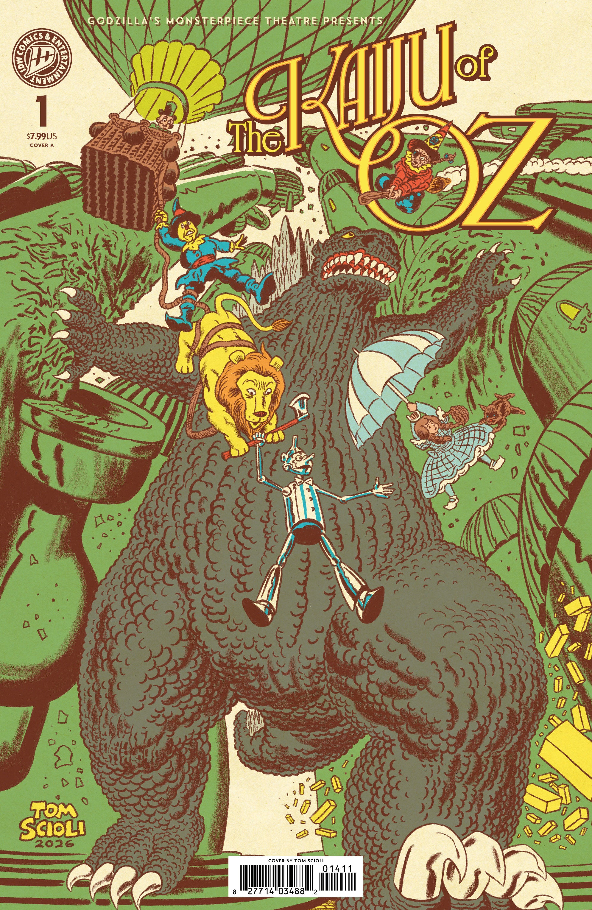 Godzilla’s Monsterpiece Theatre Presents: The Kaiju Of Oz IDW A Scioli 10/07/2026 | BD Cosmos