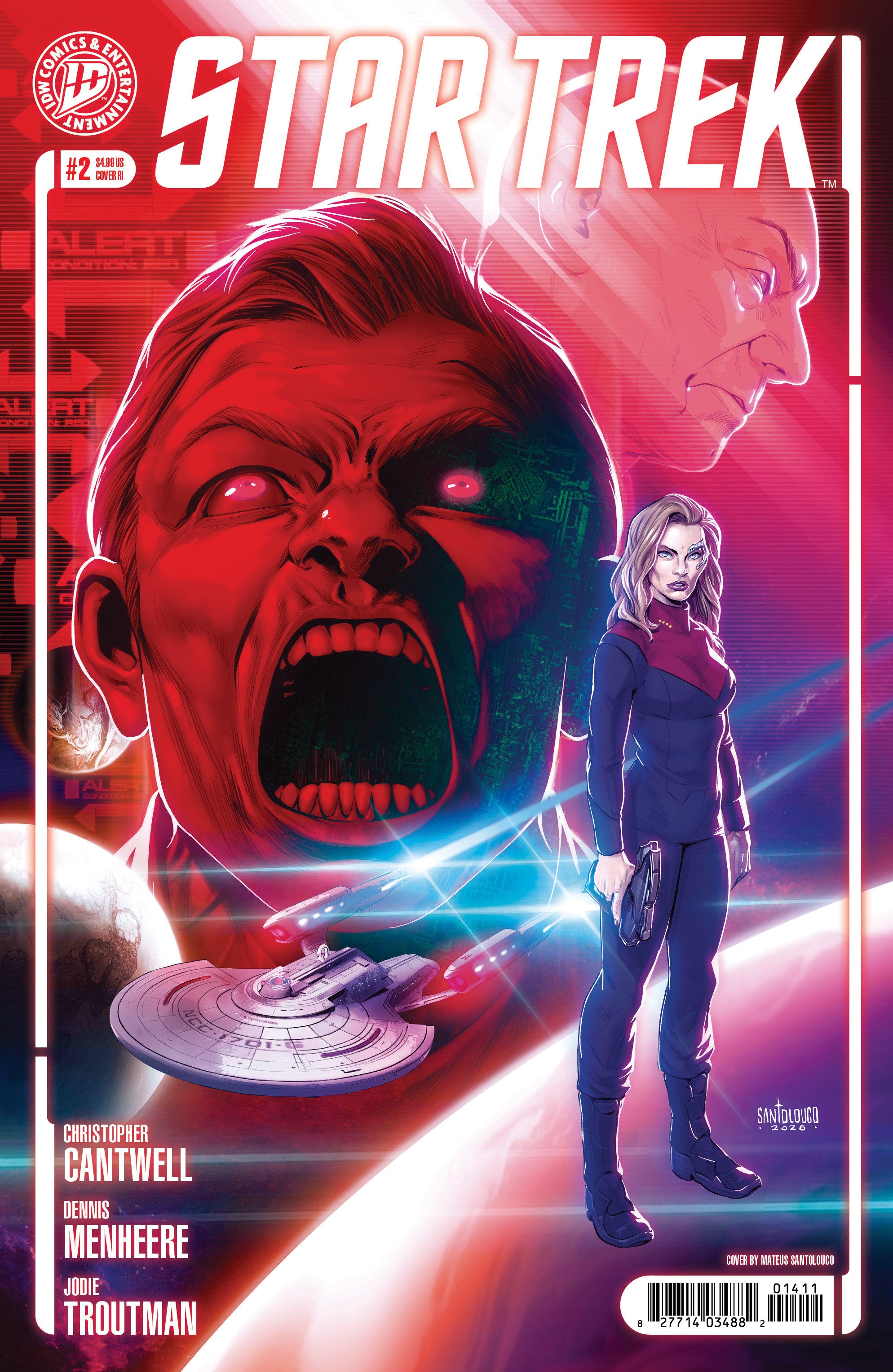 Star Trek 2026 #2 IDW 1:10 Santolouco 11/18/2026 | BD Cosmos
