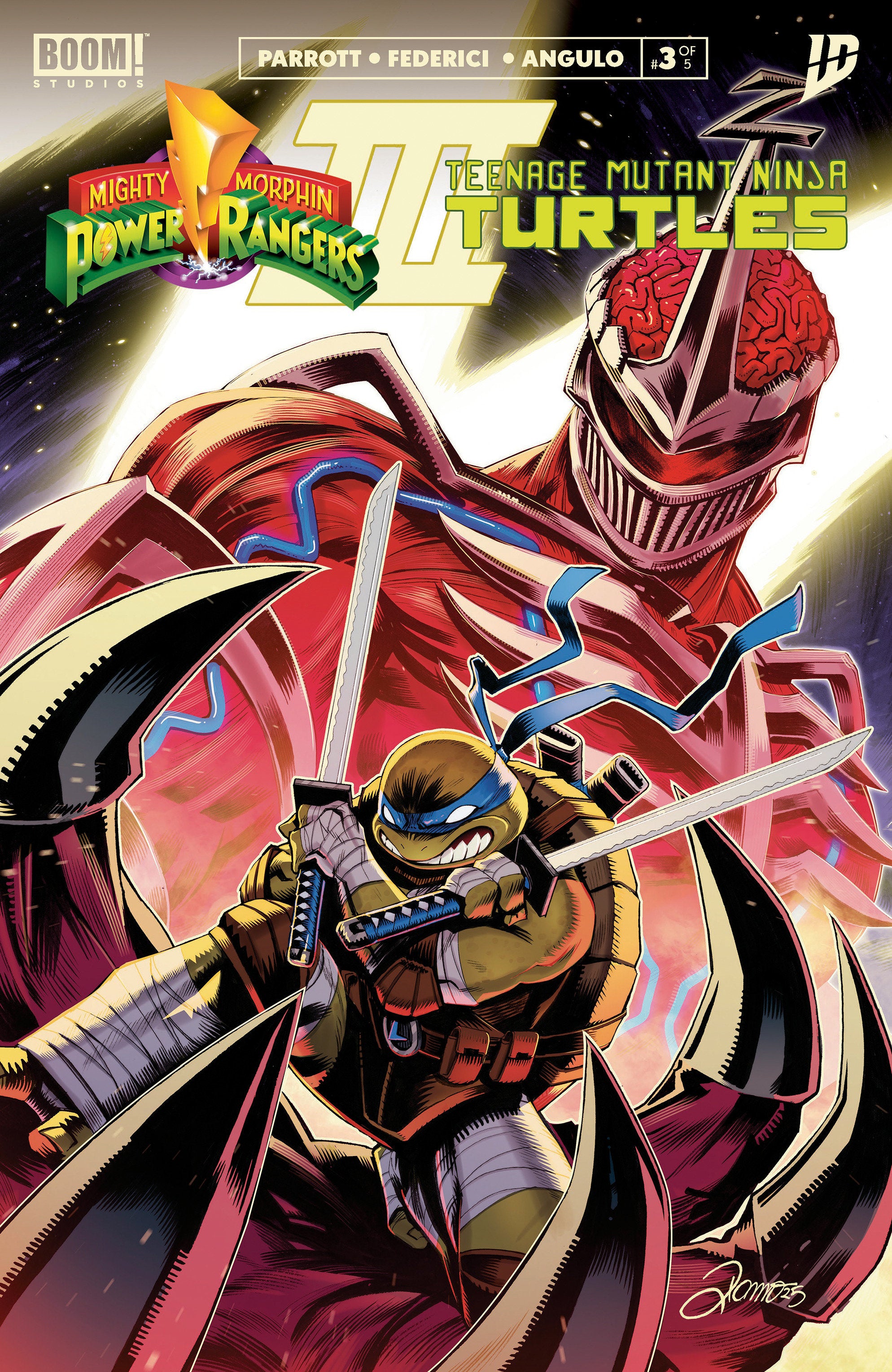 Mighty Morphin Power Rangers/Teenage Mutant Ninja Turtles III #3 A Main (Dressed, Zonno) | BD Cosmos