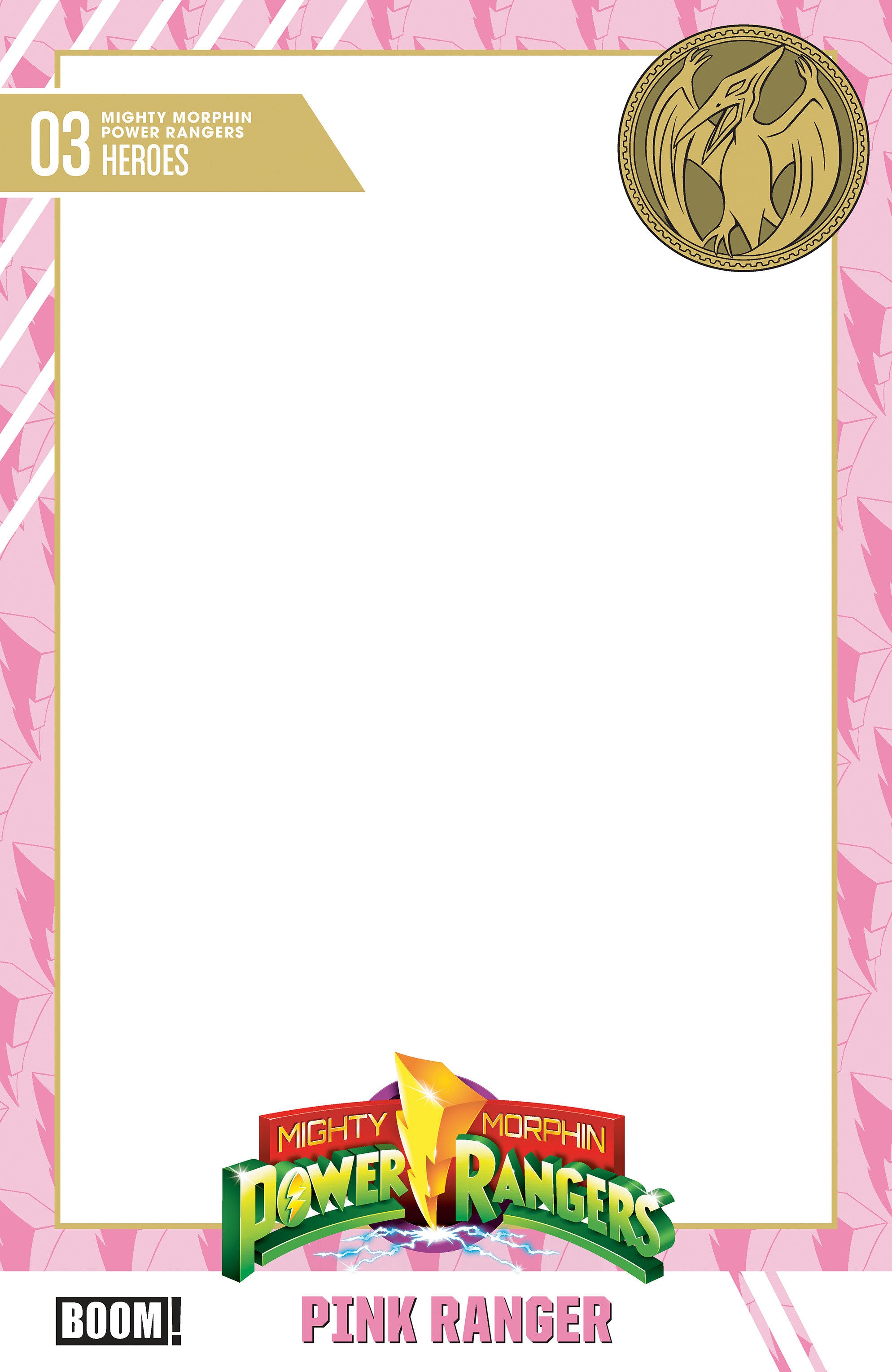 Mighty Morphin Power Rangers 2026 #3 Boom D Trading Card Blank 08/26/2026 | BD Cosmos