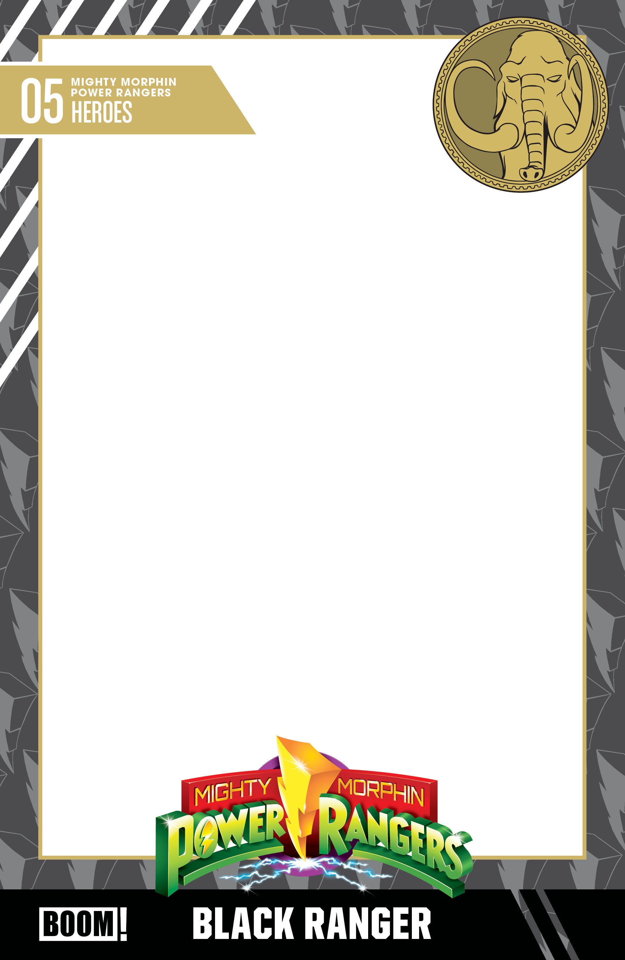 Mighty Morphin Power Rangers (2026) #5 D Trading Card Blank Sketch Variant | BD Cosmos