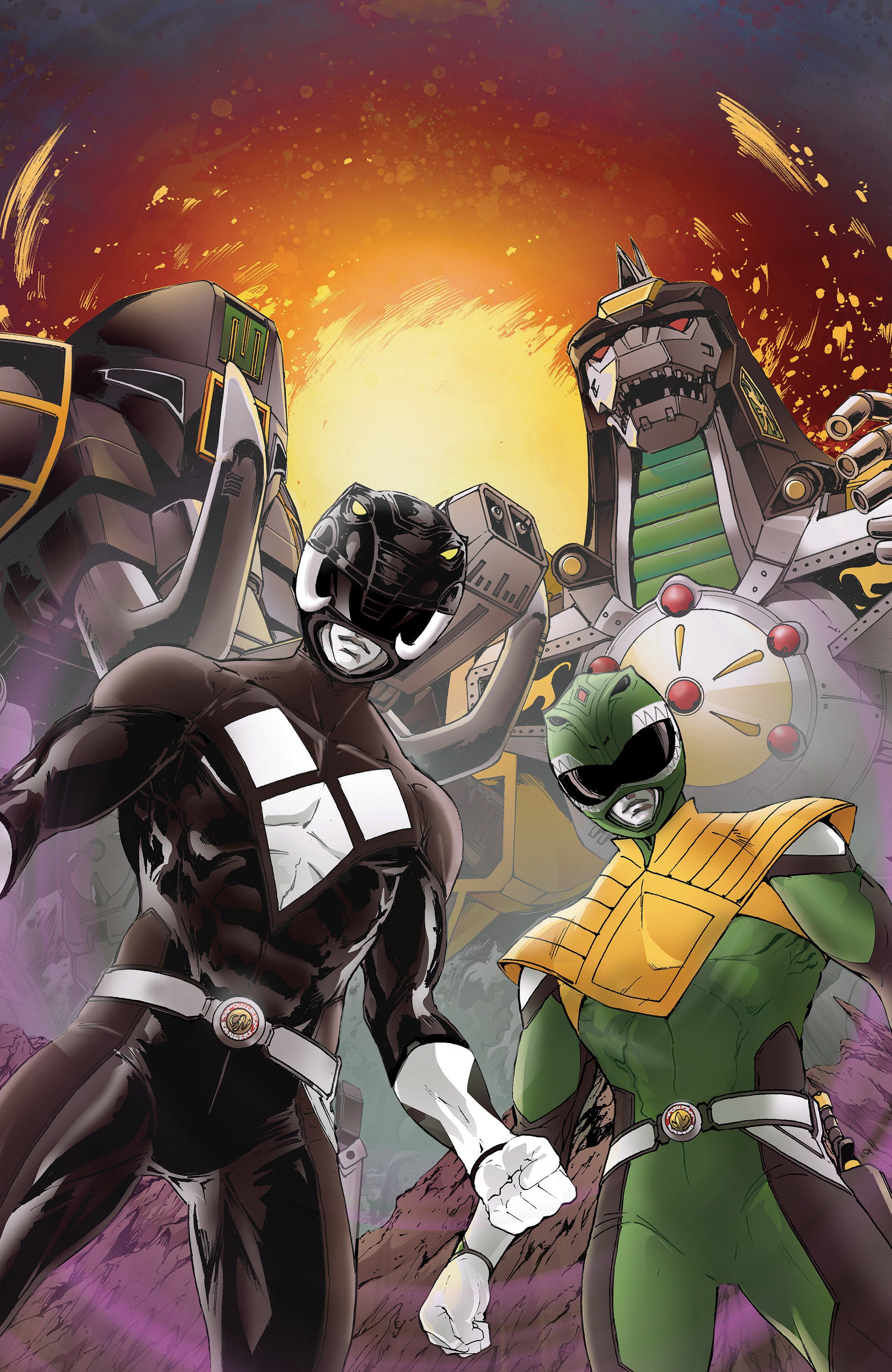 Mighty Morphin Power Rangers (2026) #5 F 1 in 10 Variant Edition Foil Variant (Full Art, Foil, Griffith) | BD Cosmos