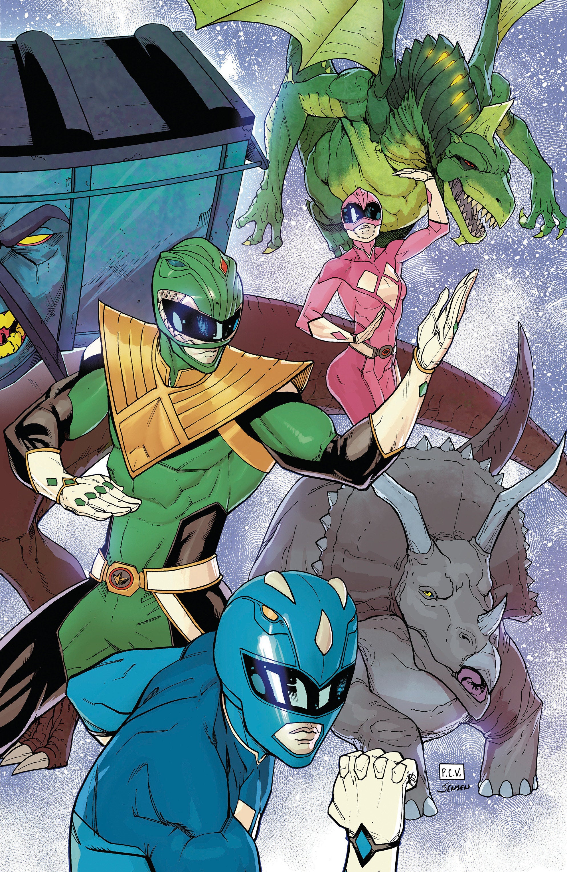 Mighty Morphin Power Rangers 2026 #7 BOOM F 1:10 Foil Virgin Sevy 12/30/2026 | BD Cosmos