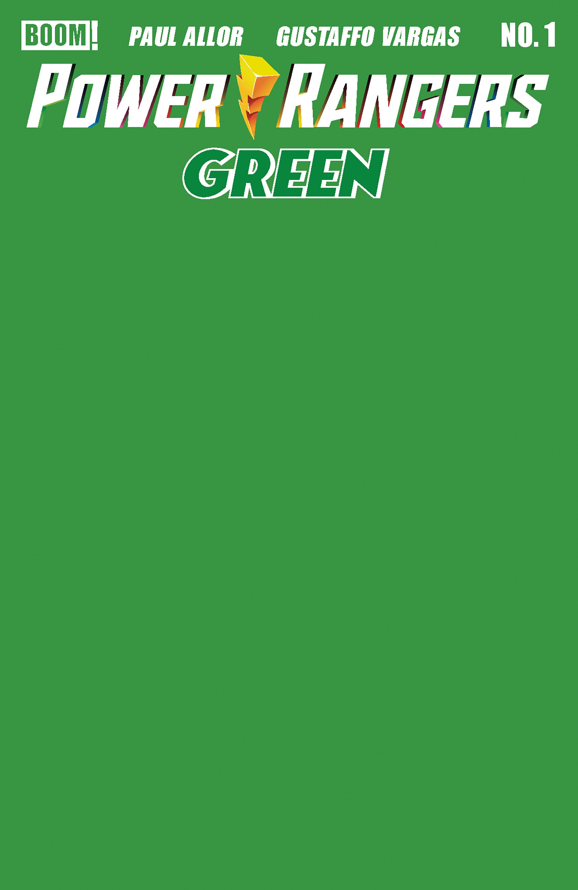 Power Rangers Green #1 Boom E Green Blank 08/05/2026 | BD Cosmos