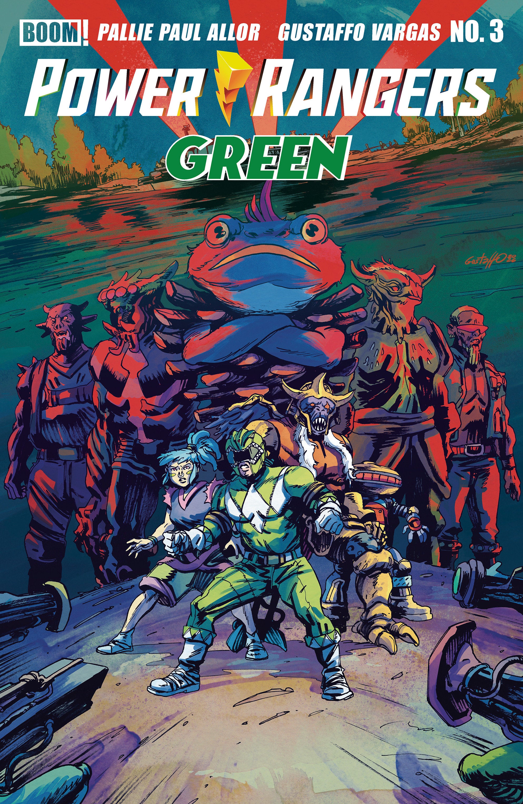 Power Rangers Green #3 B Variant (Dressed, Vargas) | BD Cosmos