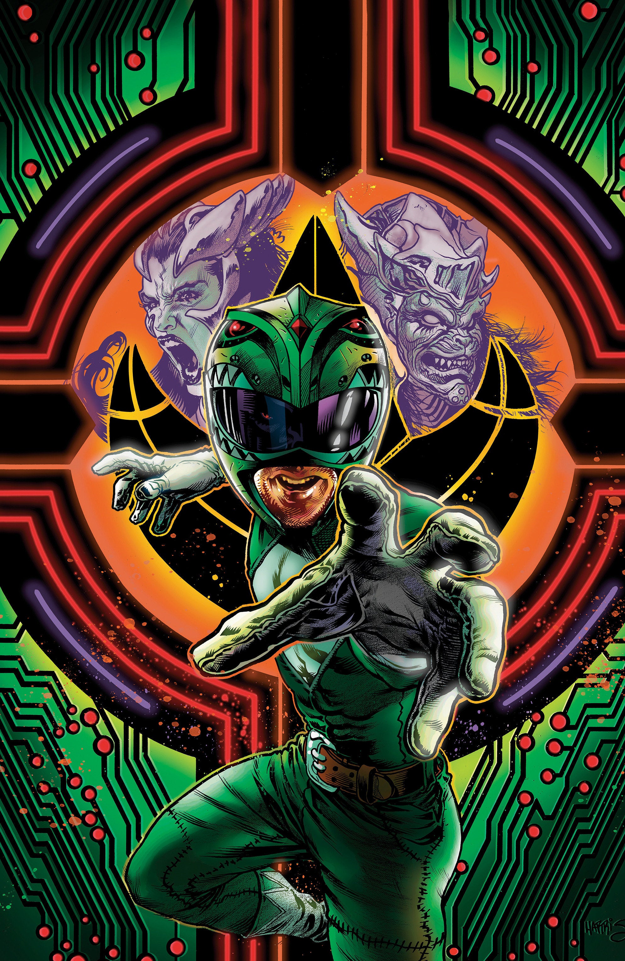 Power Rangers Green #3 Boom D Virgin Foil Harris 10/21/2026 | BD Cosmos