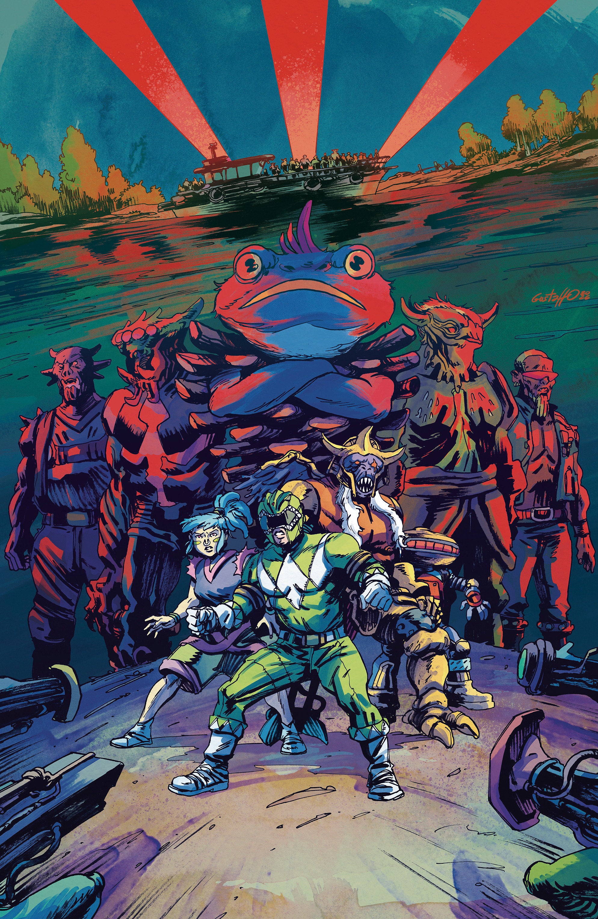 Power Rangers Green #3 E 1 in 10 Variant Edition Foil Variant (Full Art, Foil, Vargas) | BD Cosmos