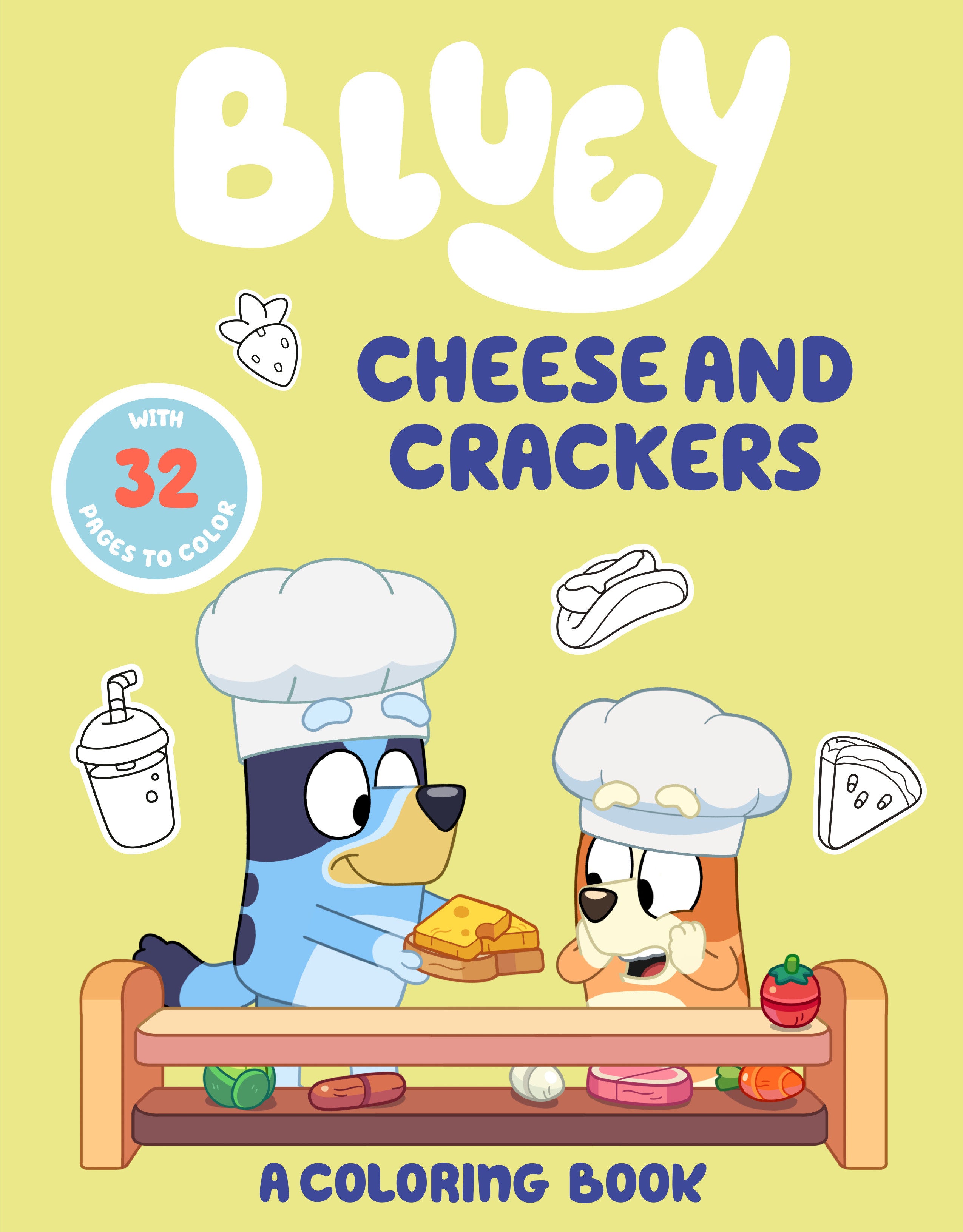 Bluey: Cheese And Crackers: A Coloring Book | BD Cosmos
