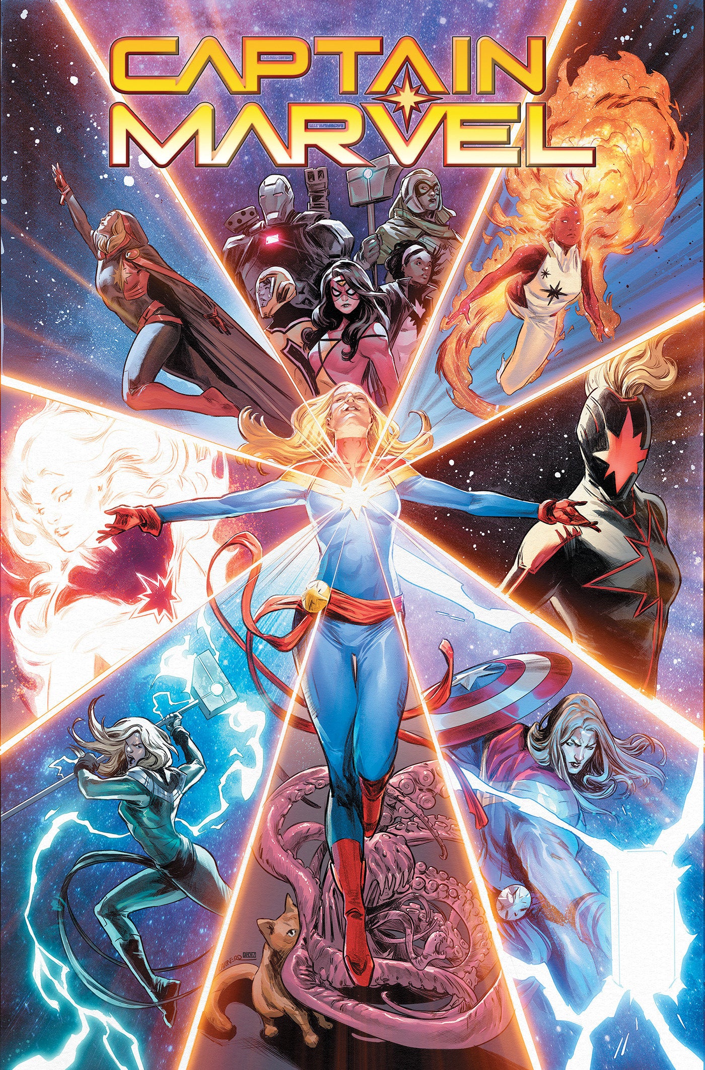 Captain Marvel: Highest, Furthest, Fastest Omnibus Carmen Carnero Cover | BD Cosmos