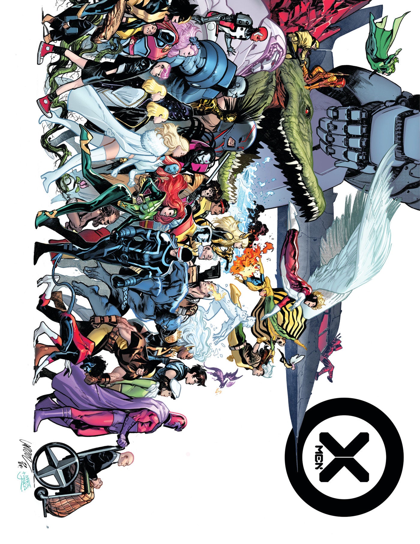 Fall Of The House Of X/Rise Of The Powers Of X Omnibus Pepe Larraz Cover [Direct Market Only] | BD Cosmos