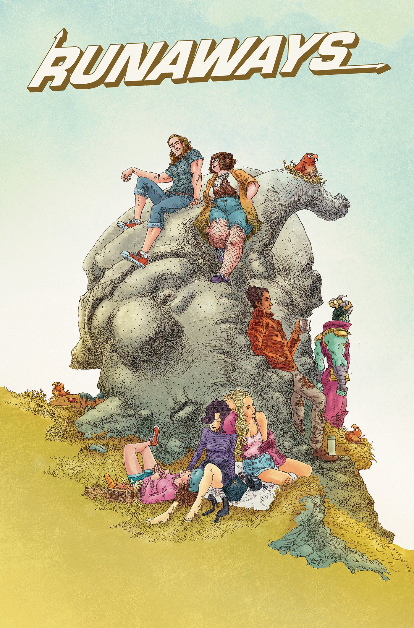 Runaways By Rainbow Rowell Omnibus Adrian Alphona Cover [Direct Market Only] | BD Cosmos
