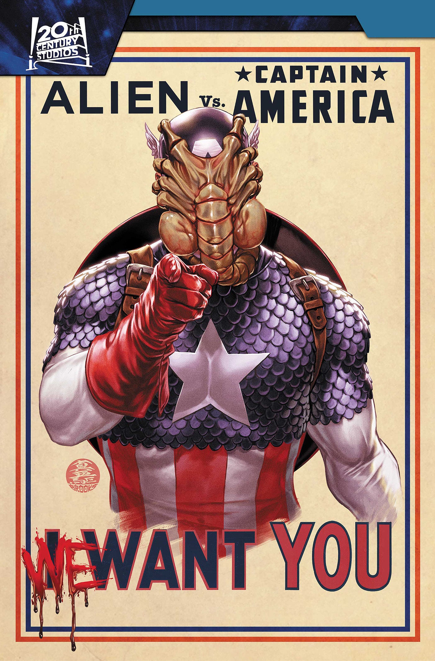 Alien vs. Captain America | BD Cosmos