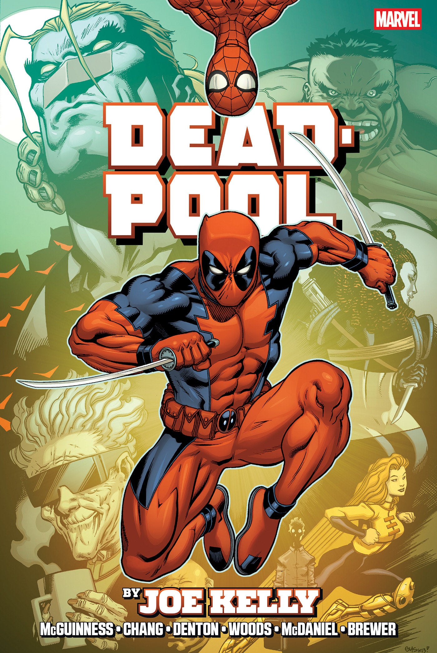 Deadpool By Joe Kelly Omnibus Ed Mcguinness Montage Cover [New Printing] | BD Cosmos