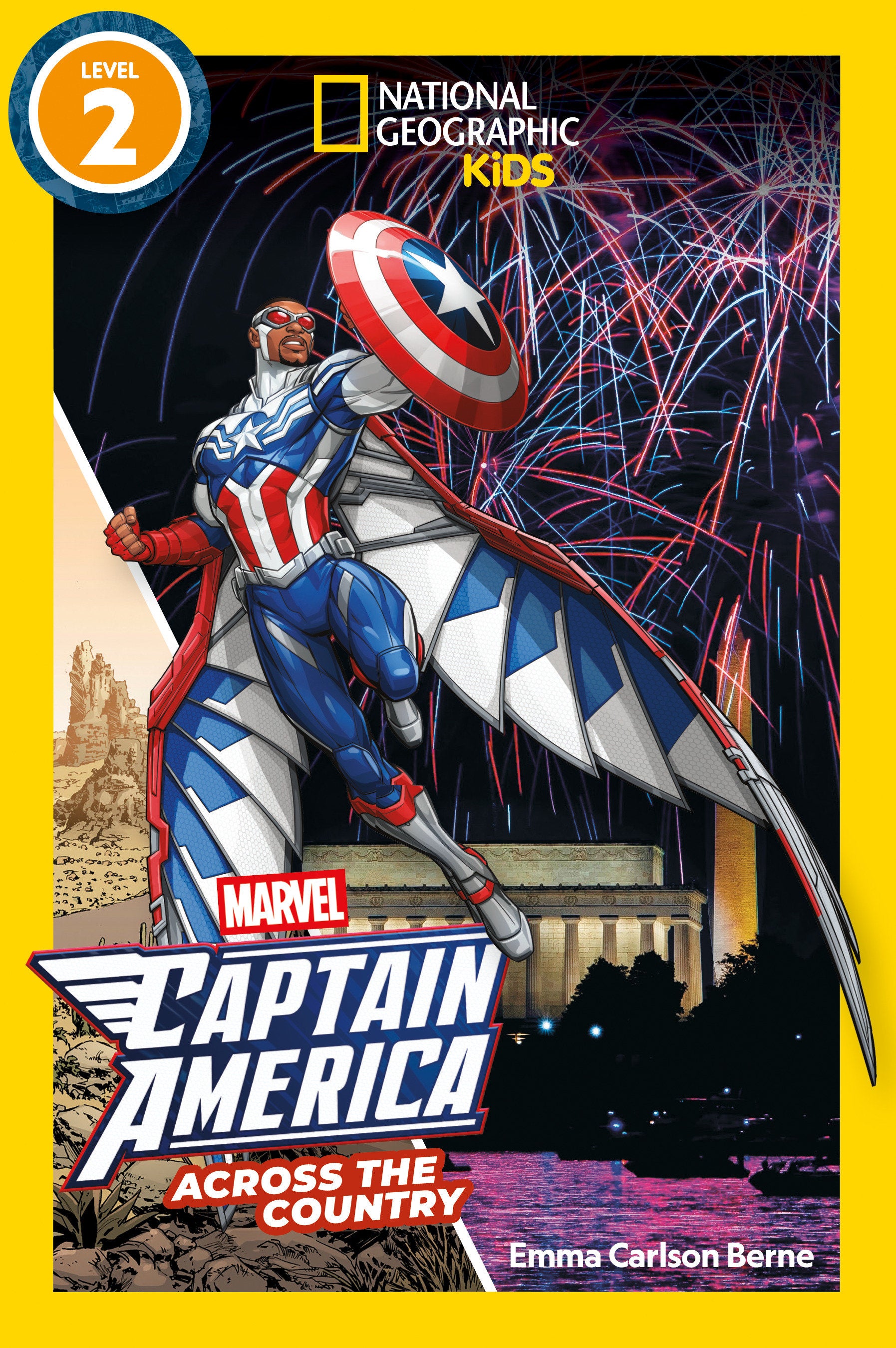 Marvel's Captain America Across The Country (National Geographic Kids Readers, Level 2) | BD Cosmos