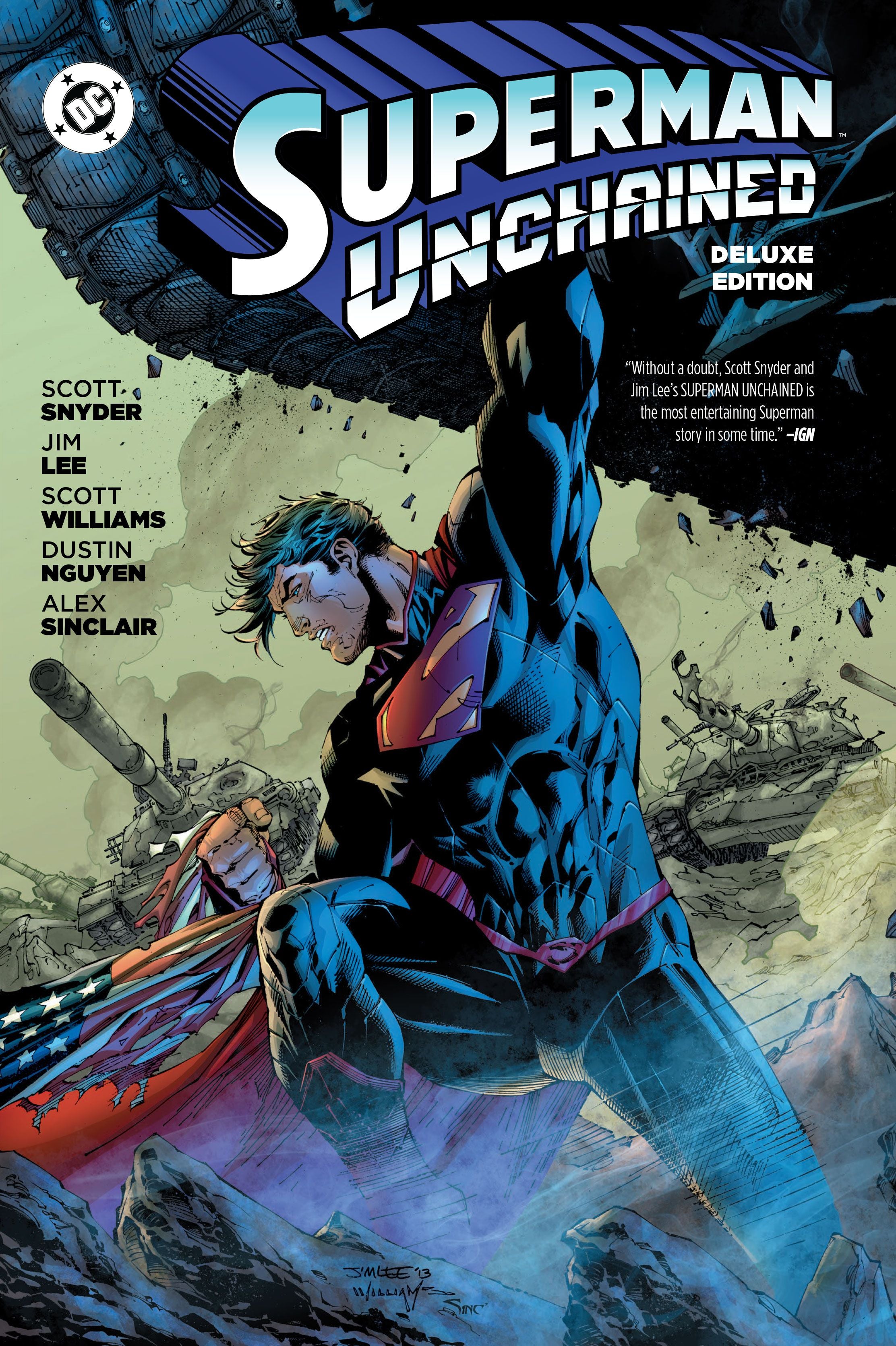 Superman Day 2025 - Superman Unchained The Deluxe Edition Hardcover Variant Dust Jacket | BD Cosmos