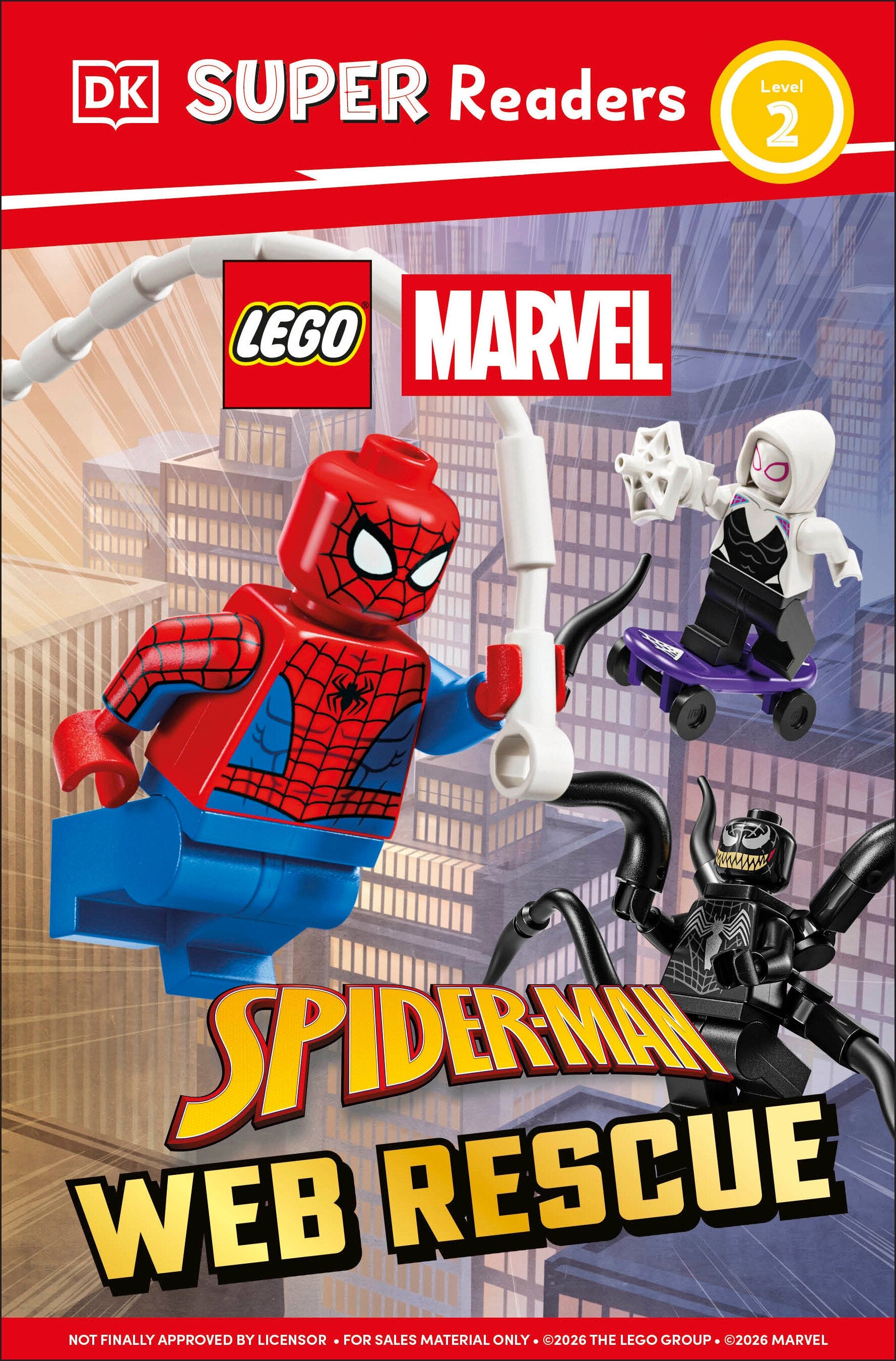 DK Super Readers Level 2 LEGO Spider-Man Web Rescue Hardcover - Release Estimate 01/13/2027 | BD Cosmos