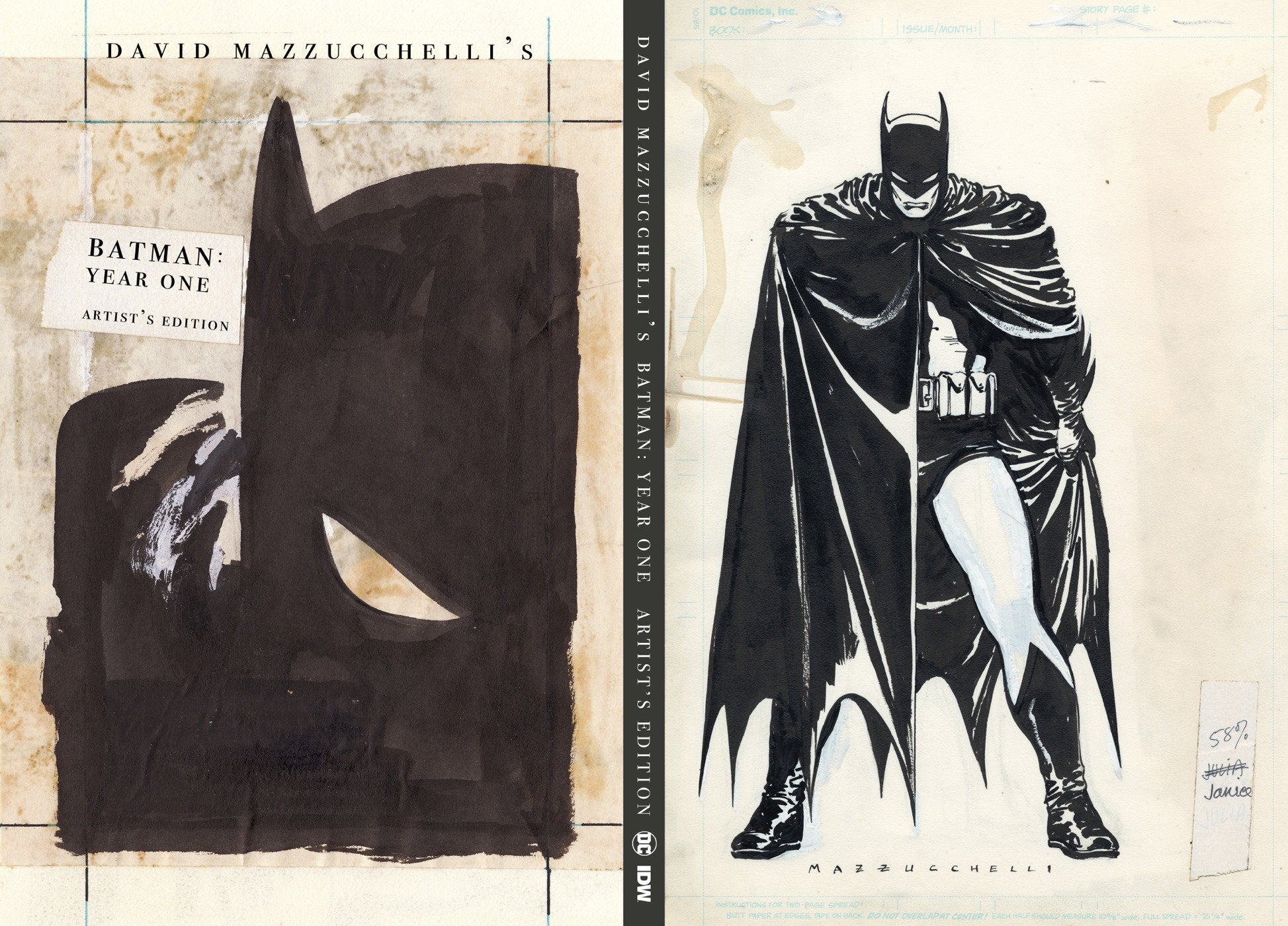 David Mazzucchelli'S Batman Year One Artist'S Edition | BD Cosmos