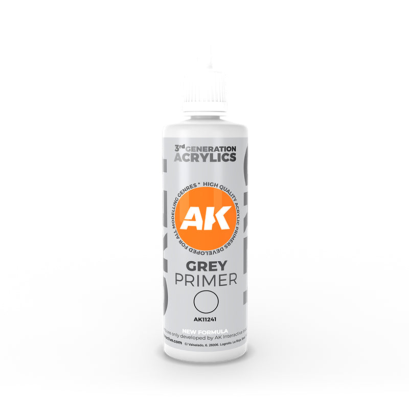 AK INTERACTIVE: GREY PRIMER - 100ML | BD Cosmos