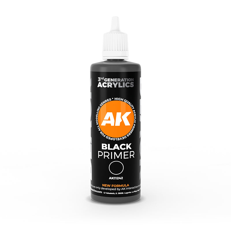 AK INTERACTIVE: BLACK PRIMER - 100ML | BD Cosmos