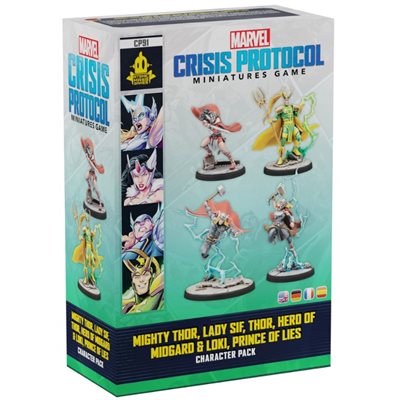 MARVEL CRISIS PROTOCOL: MIGHTY THOR & LADY SIF & THOR & LOKI CHARACTER PACK | BD Cosmos