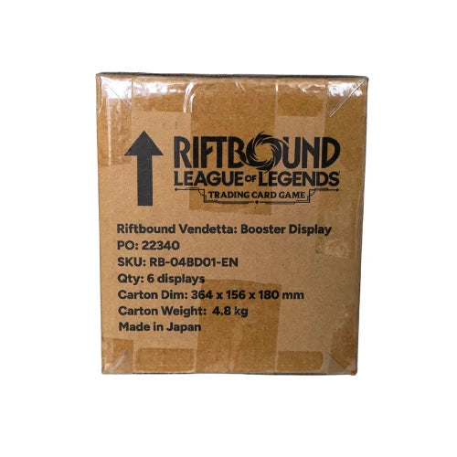 RIFTBOUND TCG: VENDETTA BOOSTER CASE -  LIMITE 1 PER ORDER WAVE 2 PRE-ORDER | BD Cosmos