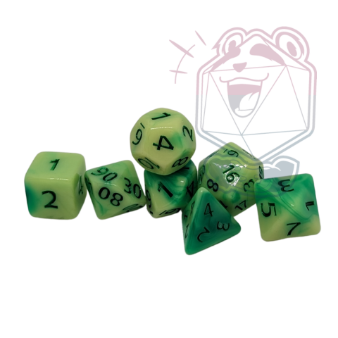 LAUGHING PANDA - TOXIC GREEN 7-DIE SET | BD Cosmos