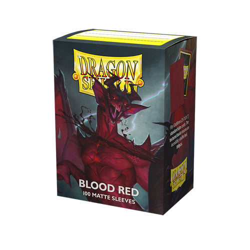 DRAGON SHIELD SLEEVES MATTE BLOOD RED 100CT | BD Cosmos