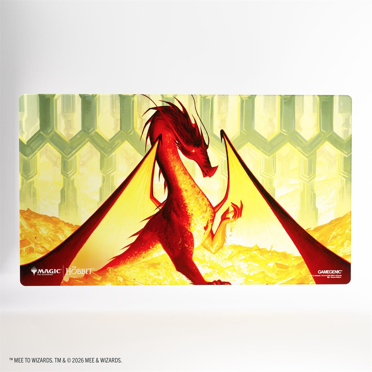 GAMEGENIC SHINY PLAYMAT - HOBBIT MTG - SMAUG THE GOLDEN | BD Cosmos