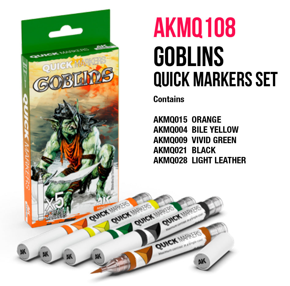 AK INTERACTIVE: GOBLINS QUICK MARKERS SET | BD Cosmos