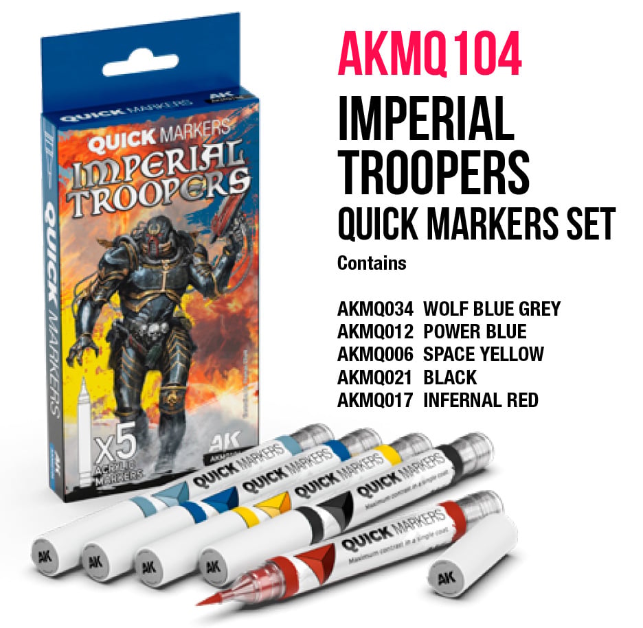 AK INTERACTIVE: IMPERIAL TROOPERS QUICK MARKERS SET | BD Cosmos