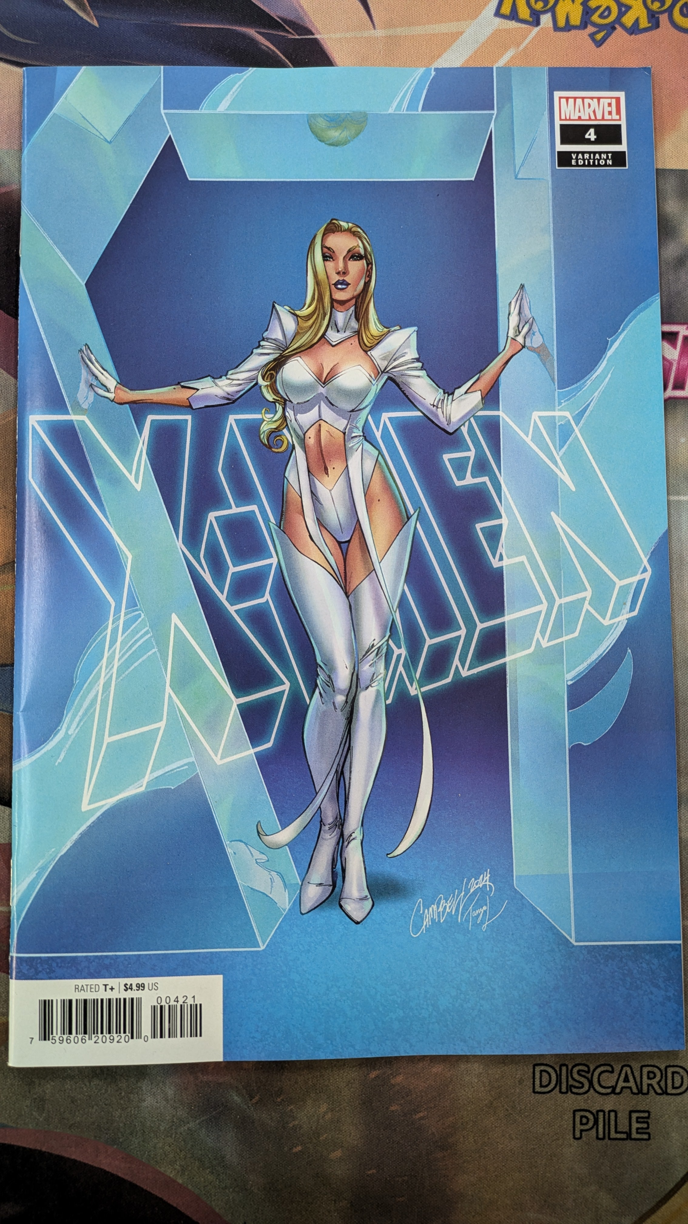 X-Men #4 B Marvel J. Scott Campbell Emma Frost VF 09/18/2024 | BD Cosmos