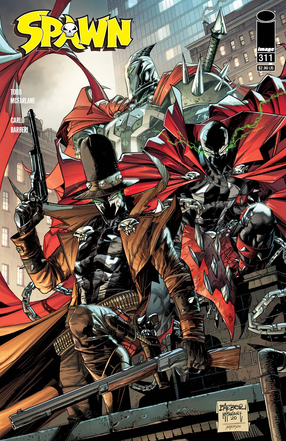 Spawn #311 Cover. A Barberi | BD Cosmos