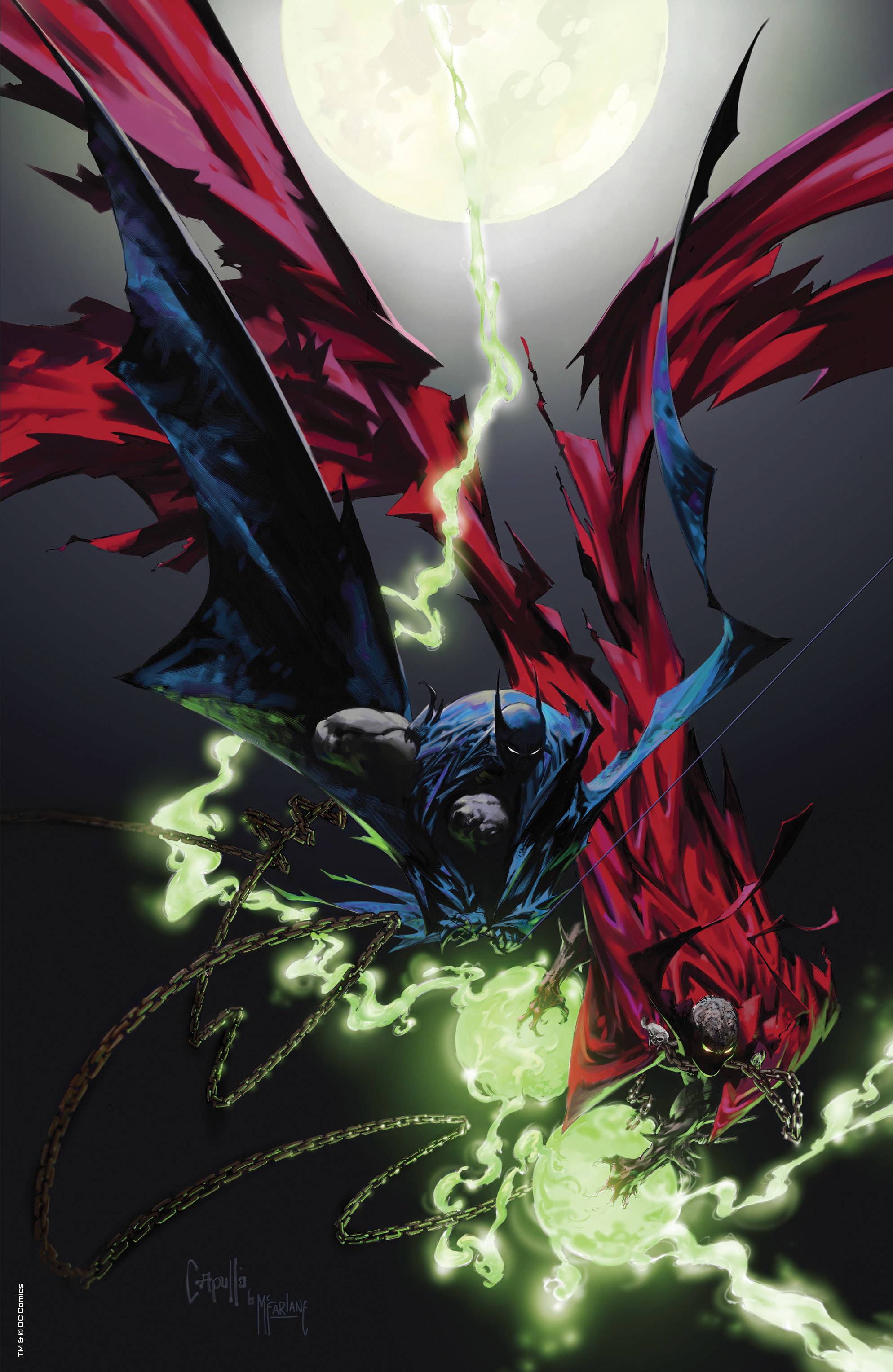 Batman Spawn #1 (One Shot) Cover J Greg Capullo & Todd McFarlane Glow In The Dark Variant | BD Cosmos