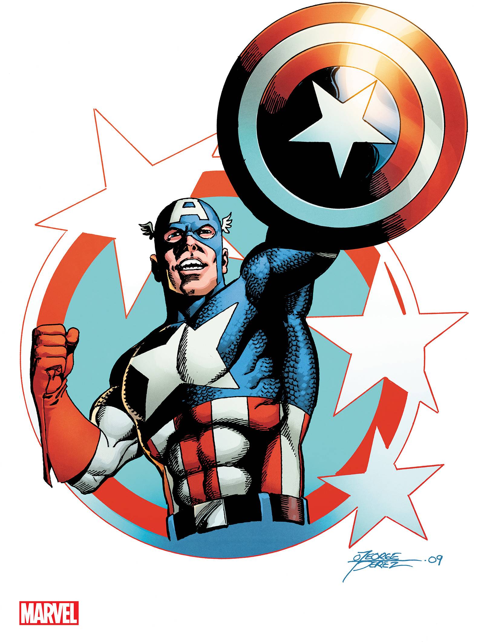 Captain America #1 (2023) MARVEL 1:100 Pérez 09/20/2023 | BD Cosmos