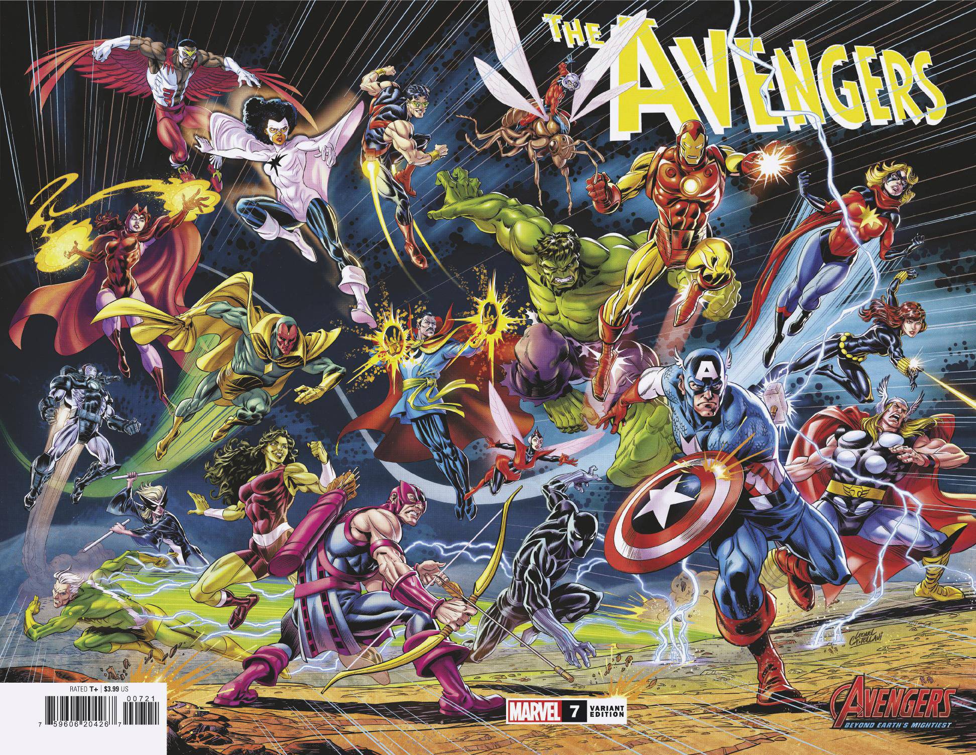 Avengers #7 MARVEL Castellani Wrap 11/01/2023 | BD Cosmos