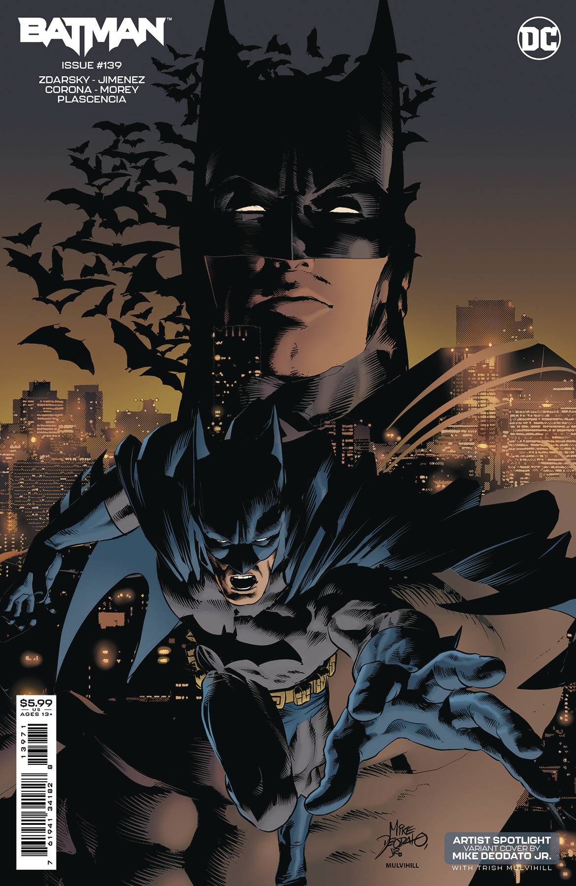 Batman #139 DC D Deodato Jr Spotlight 11/08/2023 | BD Cosmos