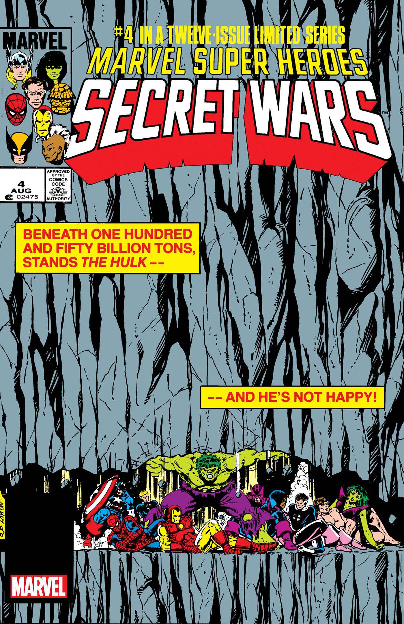 Marvel Super Heroes Secret Wars #4 MARVEL Fac-similé Feuille 04/03/2024 | BD Cosmos
