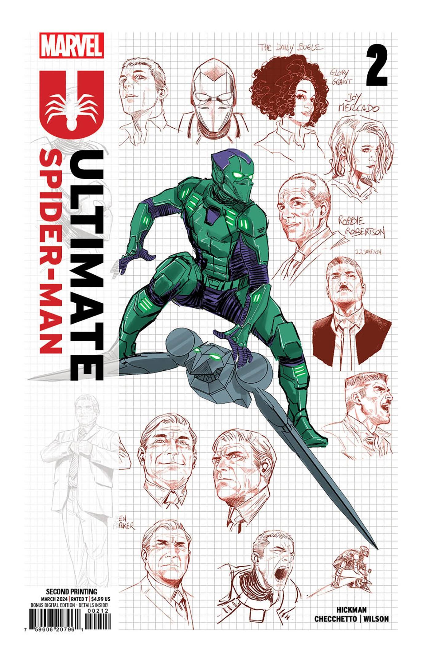 Ultimate Spider-Man #2 2nd Print MARVEL Checchetto Design 03/20/2024 | BD Cosmos