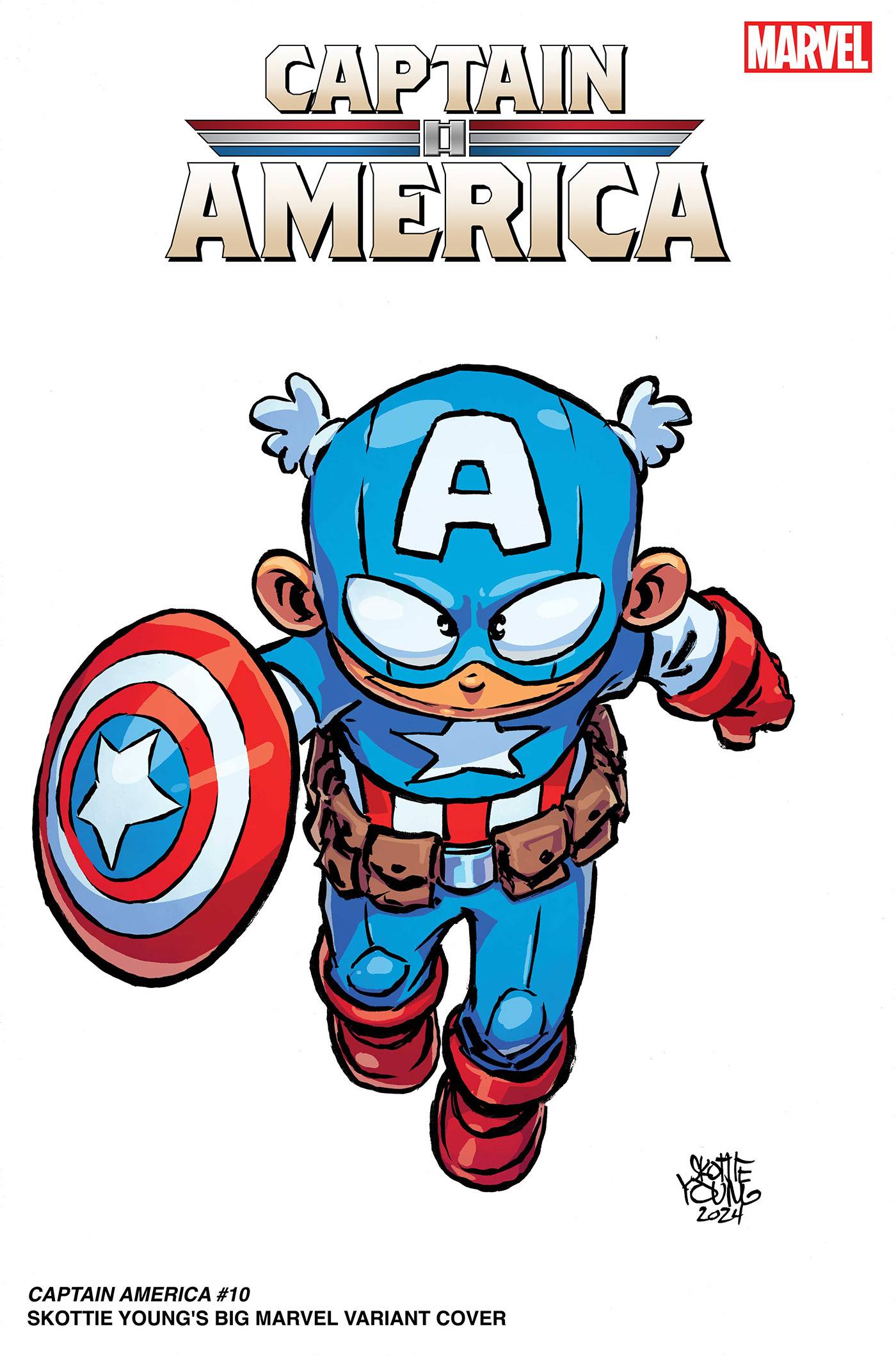 Captain America #10 MARVEL B Young Release 06/19/2024 | BD Cosmos