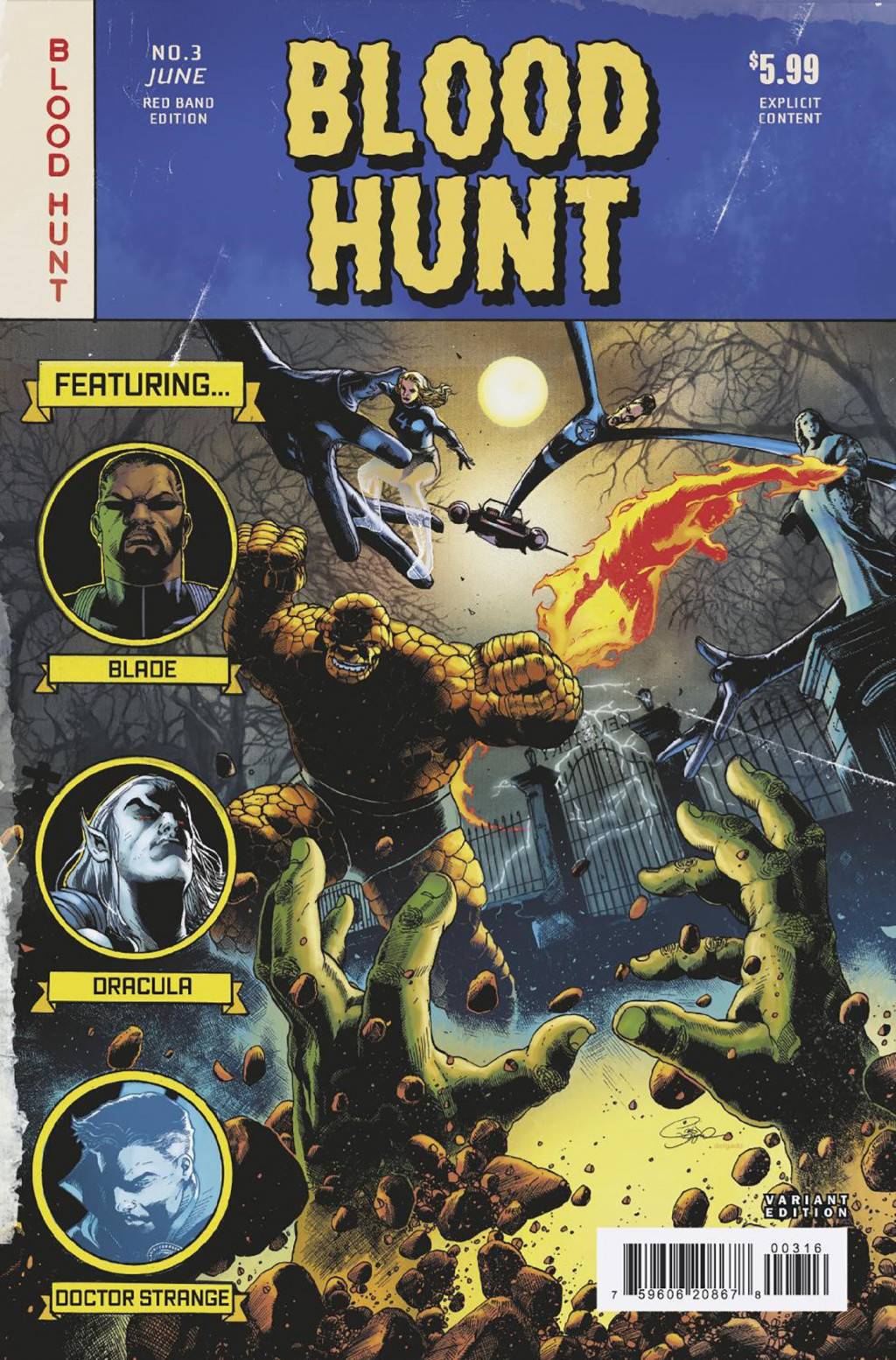 Blood Hunt Red Band #3 MARVEL Magno Hommage 1:25 Sortie 06/12/2024 | BD Cosmos