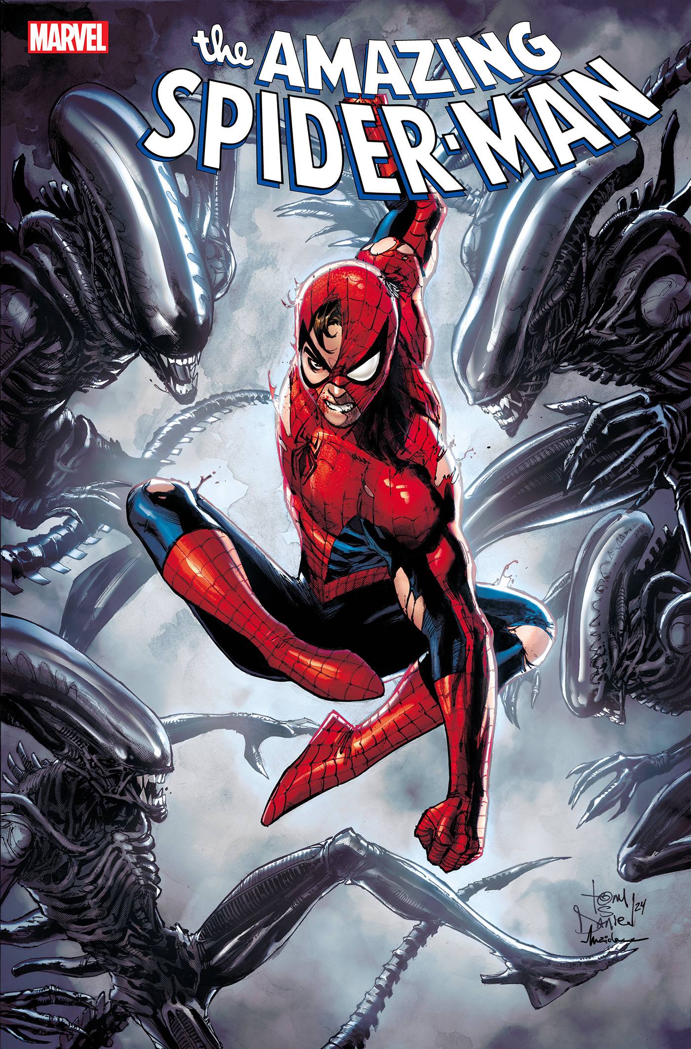 Amazing Spider-Man #53 C Marvel Tony Daniel Marvel vs. Alien Release 07/10/2024 | BD Cosmos