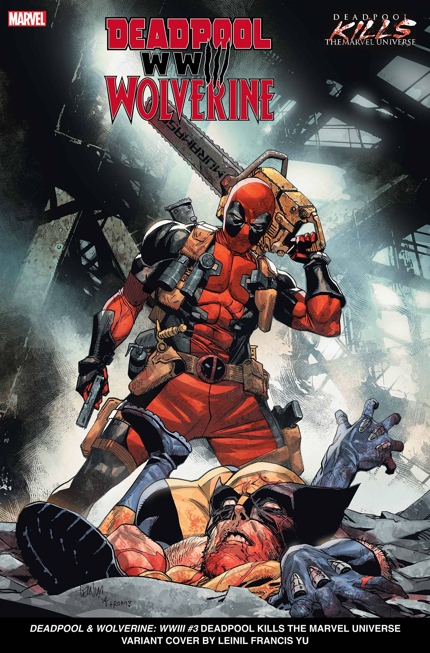 Deadpool & Wolverine WWIII #3 C Marvel Yu Deadpool Kills Release 07/24/2024 | BD Cosmos