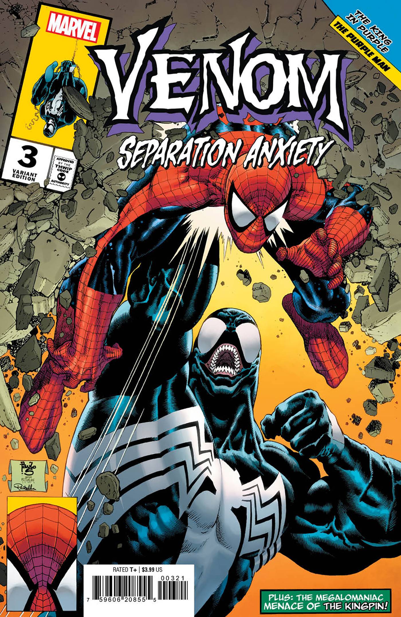 Venom Separation Anxiety #3 B Marvel Siqueira Homage Release 07/24/2024 | BD Cosmos