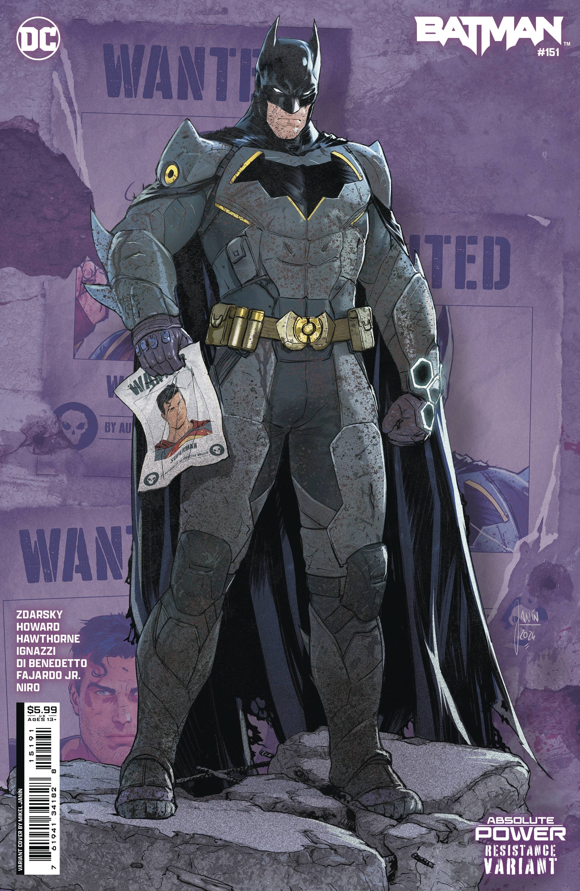 Batman #151 DC F Janin 08/07/2024 | BD Cosmos