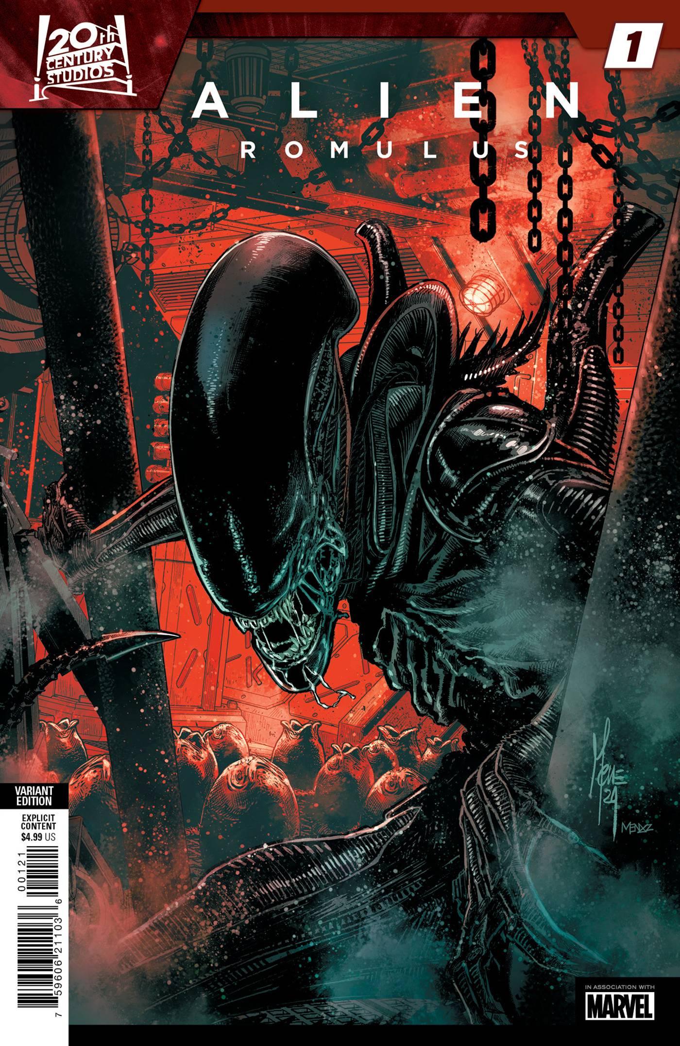 Alien Romulus #1 Marvel Checchetto Release 10/16/2024 | BD Cosmos