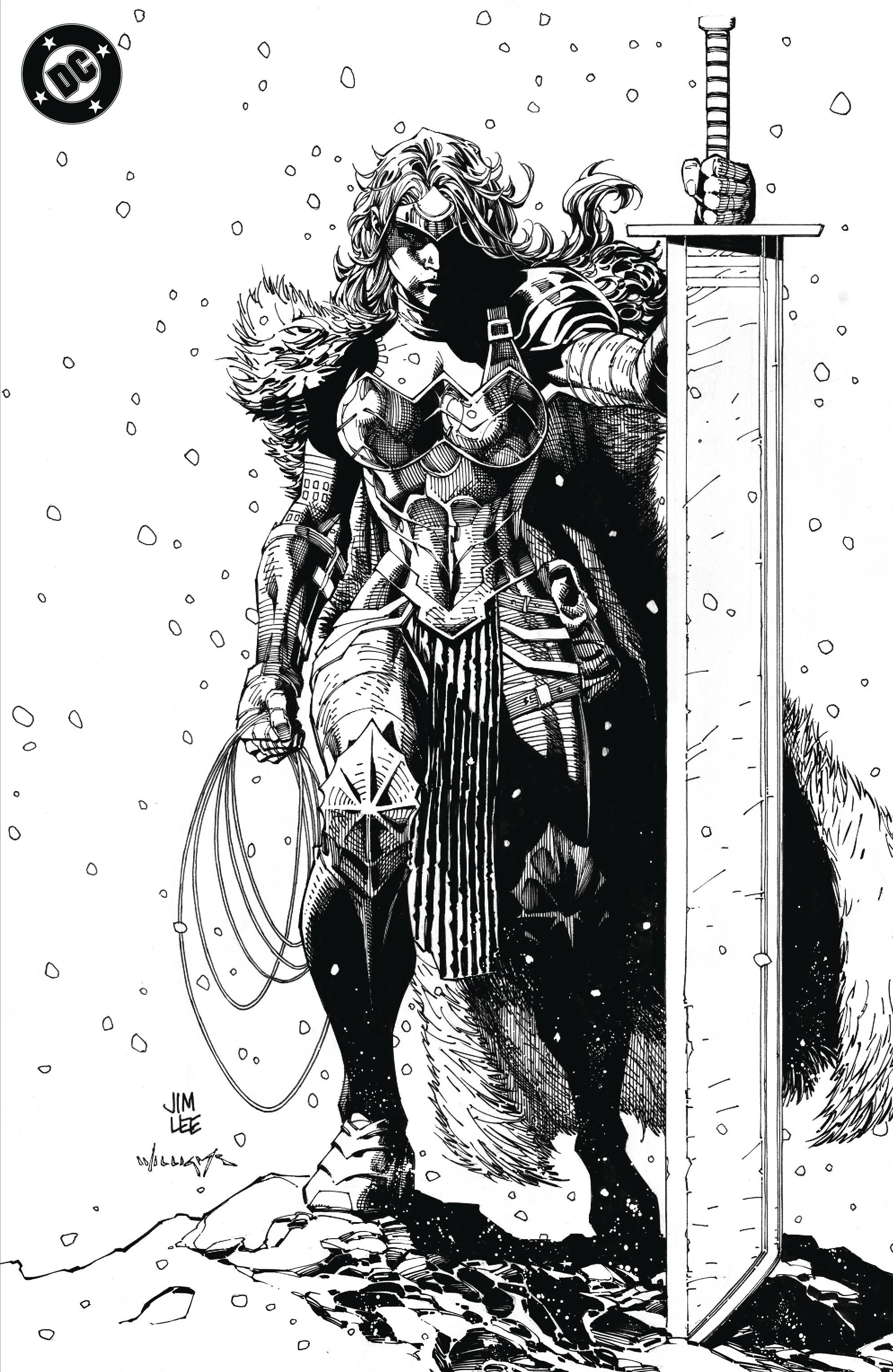 Absolute Wonder Woman #1 DC 1:100 Jim Lee B&W 10/23/2024 | BD Cosmos