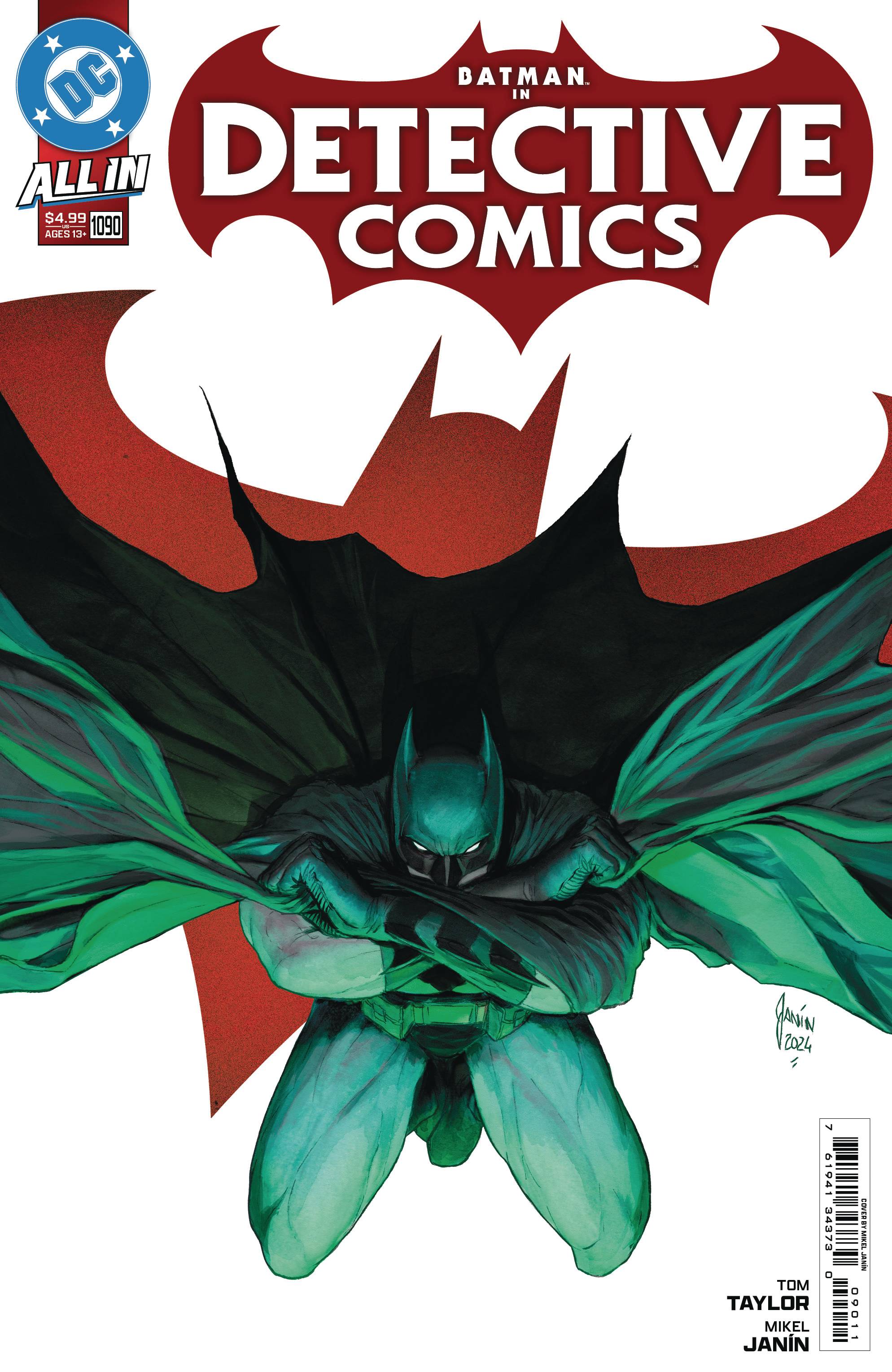 Detective Comics #1090 1st Print DC A Mikel Janin 10/23/2024 | BD Cosmos